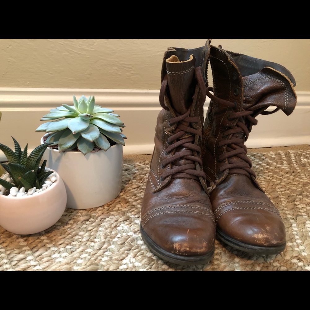 Steve Madden combat boots